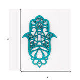 Turquoise Solid Wood Geometric Shapes Wall Decor