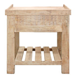 30" Dark Brown One Drawer Nightstand