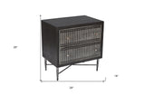 26" White One Drawer Nightstand