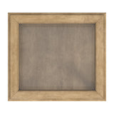 25" Beige Glass Rectangular End Table