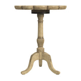 26" Beige Manufactured Wood Round End Table