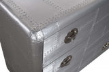 42" Aged Gray Solid Wood Three Drawer Gentleman's Chest