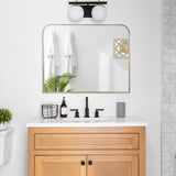 22" Black One Drawer Nightstand