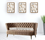 62" Dark Beige Velvet And Gold Exposed Back Love Seat