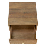 20" Walnut End Table With Drawer
