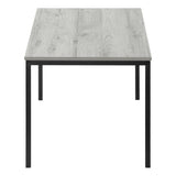 40" Grey And Black Rectangular Coffee Table