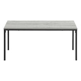 40" Grey And Black Rectangular Coffee Table