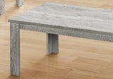 Set Of Three 44" Dark Brown Rectangular Coffee Table