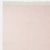 Pink Woven Wool Solid Color Reversable Throw