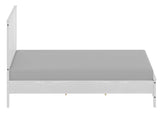 White Solid Wood Twin Bed Frame