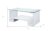 20" Gold And Clear Glass Round Nested Coffee Tables