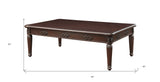 36" Silver Glass Mirrored Coffee Table
