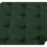 48" Gray And Silver Upholstered Velvet Bench