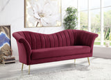 96" Vintage Bone Faux Leather And White Sofa With Five Toss Pillows
