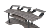 83" Black Unique Computer Desk