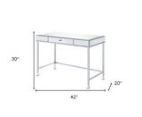 83" Natural and Black Unique Computer Desk