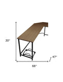 51" Clear and Gray Glass L Shape Computer Desk