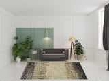 8' X 11' Brown Abstract Ombre Area Rug
