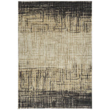 8' X 11' Brown Abstract Ombre Area Rug