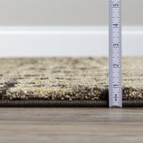 8' X 11' Brown Abstract Ombre Area Rug