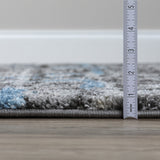 10' X 13' Grey And Brown Geometric Area Rug
