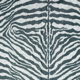 5' X 8' Grey Zebra Print Shag Handmade Non Skid Area Rug