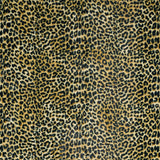 2' X 3' Black and Gold Leopard Print Shag Handmade Non Skid Area Rug