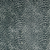 8' X 8' Black and Gray Leopard Round Shag Handmade Non Skid Area Rug