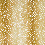 8' X 8' Gold Round Gazelle Print Shag Handmade Non Skid Area Rug