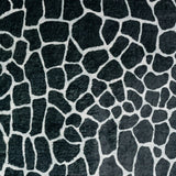 3' X 5' Black and White Croc Print Shag Handmade Non Skid Area Rug