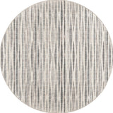 10' Ivory Round Ombre Tufted Handmade Area Rug
