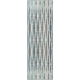 3' X 10' Blue Ombre Tufted Runner Rug