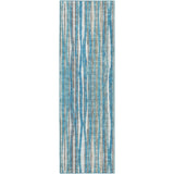 3' X 10' Blue Ombre Tufted Runner Rug
