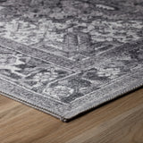 8' X 10' Purple Oriental Distressed Non Skid Area Rug