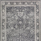 3' X 5' Grey Oriental Distressed Non Skid Area Rug
