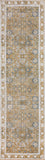 2' X 8' Brown Oriental Distressed Non Skid Runner Rug