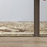 2' X 8' Brown Oriental Distressed Non Skid Runner Rug