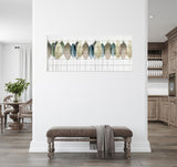 Blue Butterfly Moth Unframed Wood Wall Art