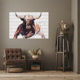 Row of Leaves Unframed Wood Wall Art