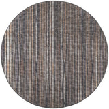 6' Brown Round Ombre Tufted Handmade Area Rug