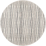 6' Ivory Round Ombre Tufted Handmade Area Rug