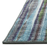 6' Blue Round Ombre Tufted Handmade Area Rug