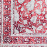 9' X 13' Blue Oriental Distressed Non Skid Area Rug