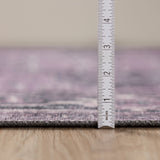 2' X 3' Brown Oriental Distressed Non Skid Area Rug