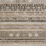 8' X 10' Brown Oriental Area Rug With Fringe