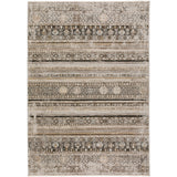 9' X 13' Brown Oriental Area Rug With Fringe