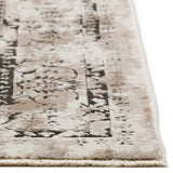 9' X 13' Black Oriental Area Rug With Fringe