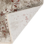 5' X 8' Red Oriental Area Rug With Fringe