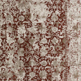 8' X 10' Red Oriental Area Rug With Fringe
