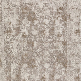 5' X 8' Brown Oriental Area Rug With Fringe